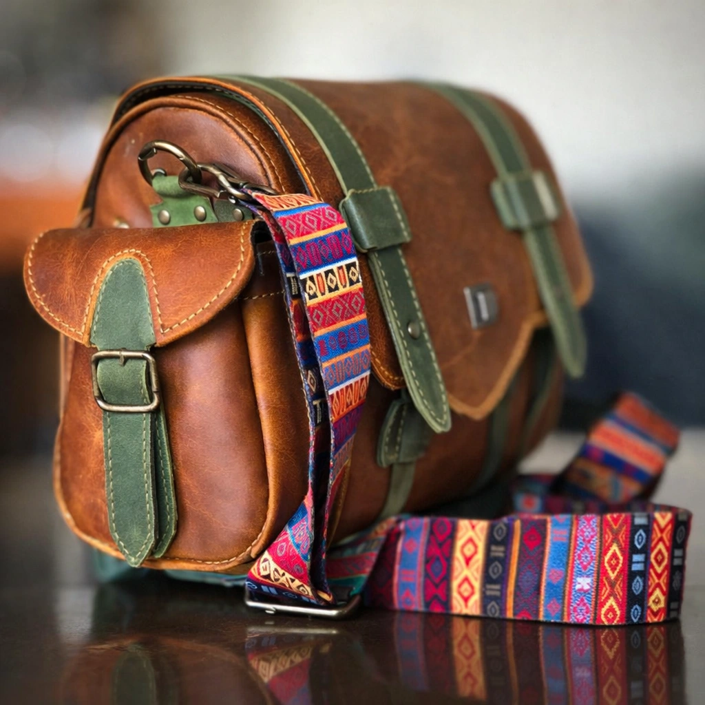 El Yapımı Çok Amaçlı Hakiki Deri Omuz Çantası | Kirke Leather